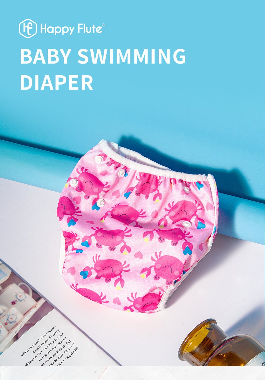 Reusable Swim Diaper — Whale Print