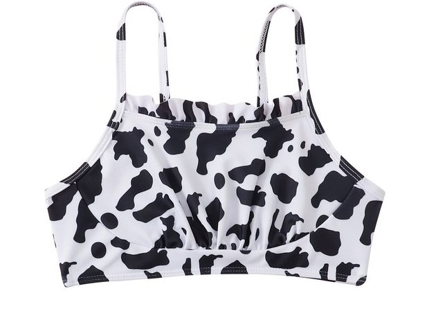 Girls' Bikini Set — Cow Print